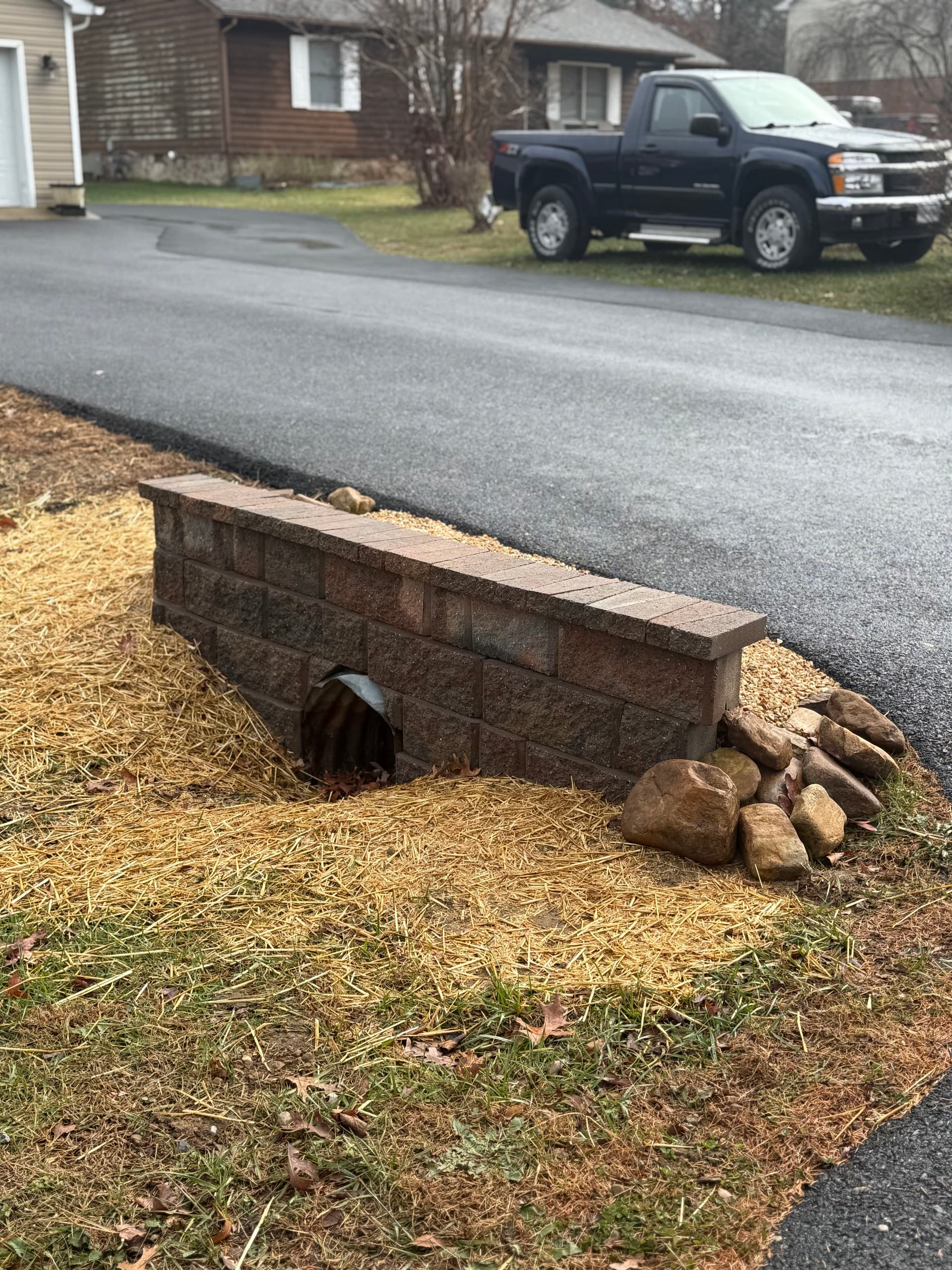 Gallery photos for Culvert Retaining Wall Installation: Image #1