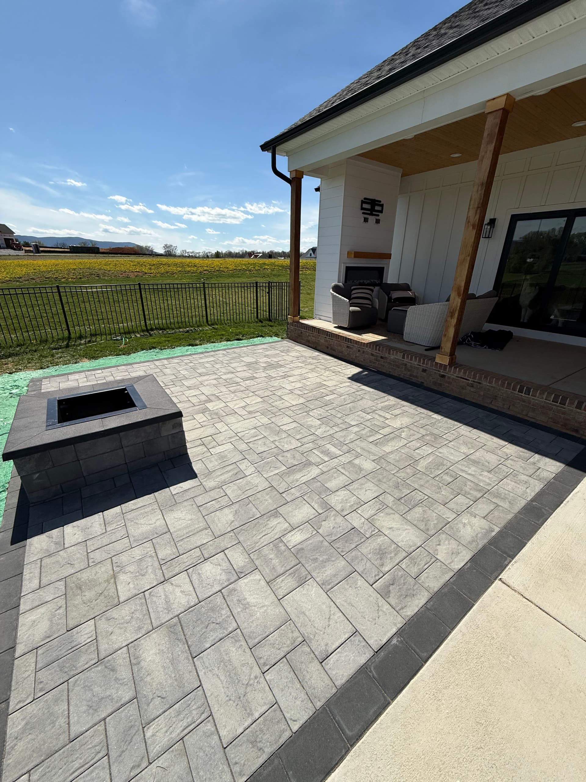 Gallery photos for 300 Sq Ft Cambridge Paver Patio and Fire Pit Build: Image #2