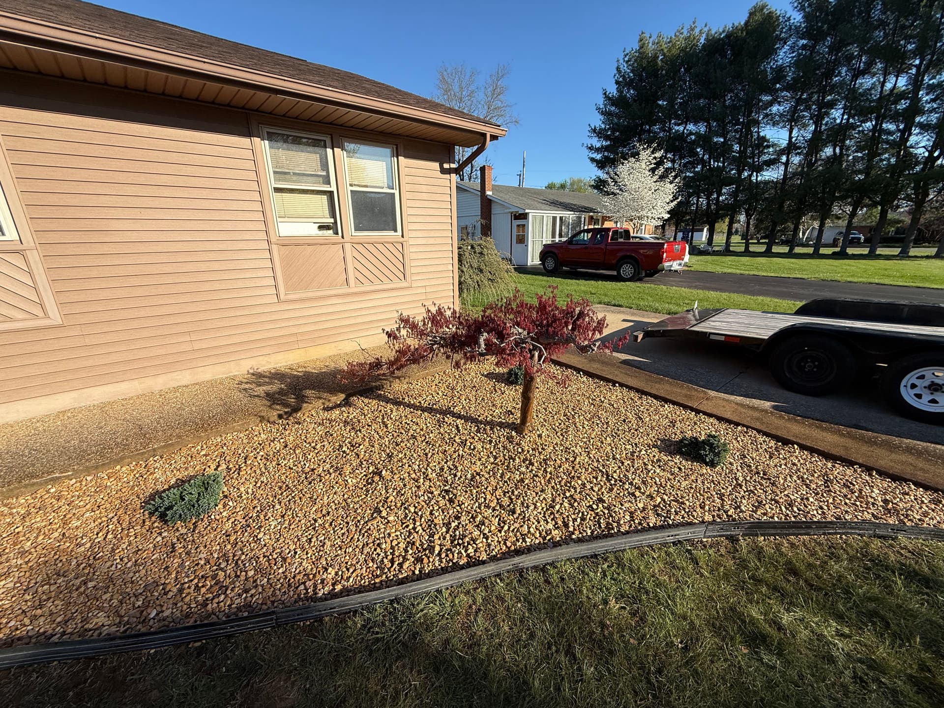 Landscape Bed Refresh with New Plants and 57 Stone image