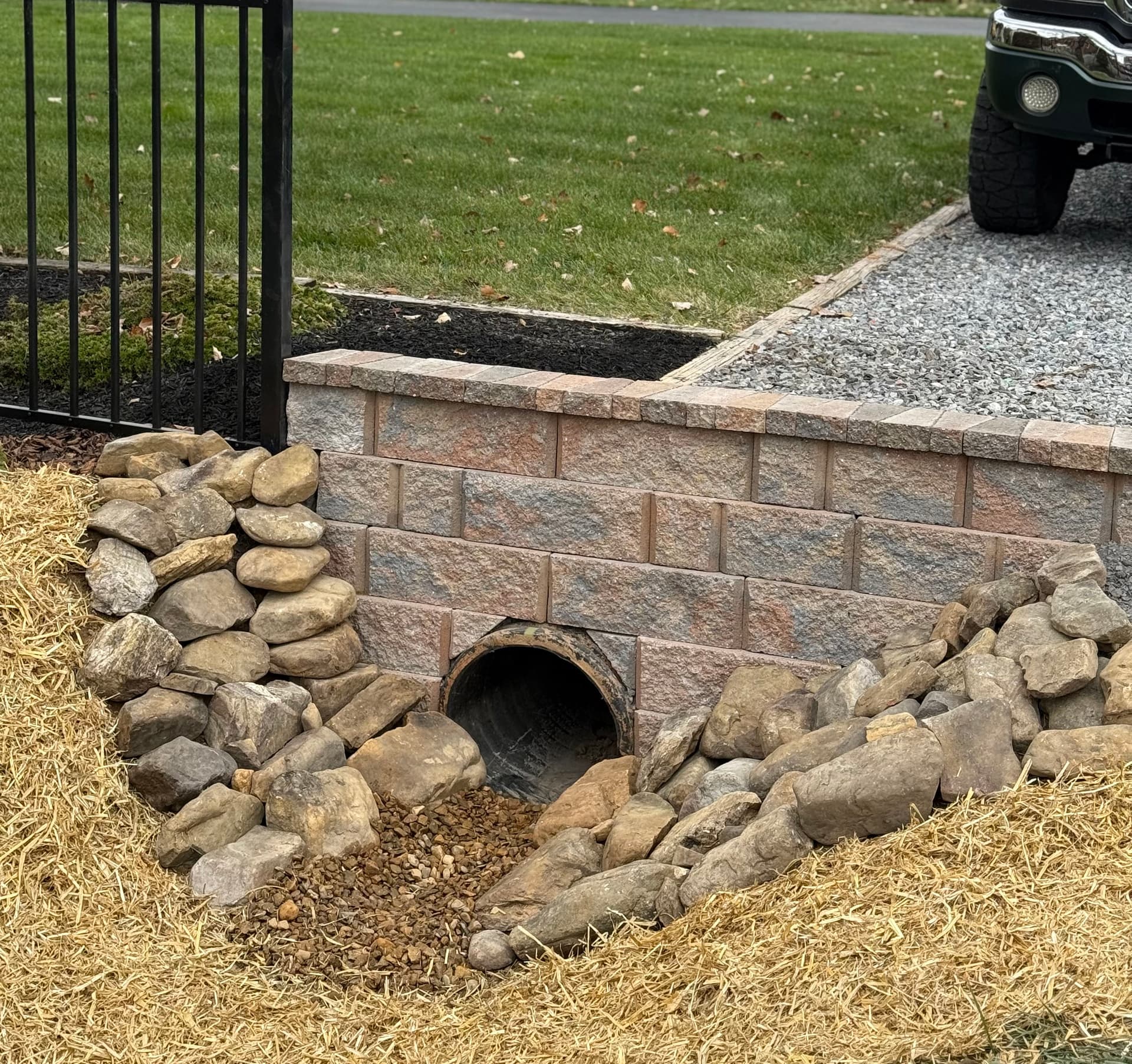 Smart Drainage System and Retaining Walls Installation image