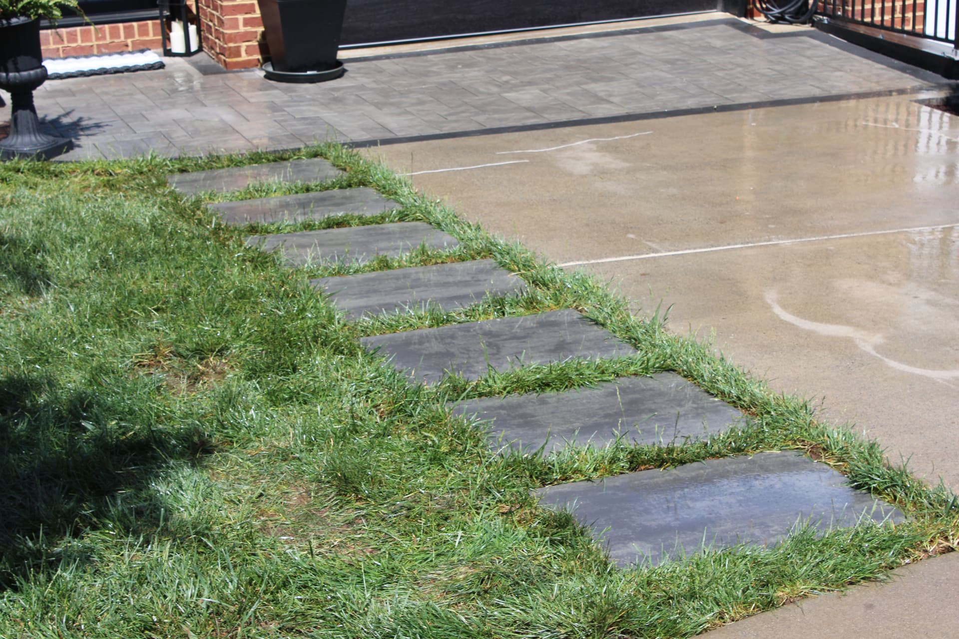 Gallery photos for Cambridge XL Stepping Stones and Juniper Planting Bed Upgrade: Image #1